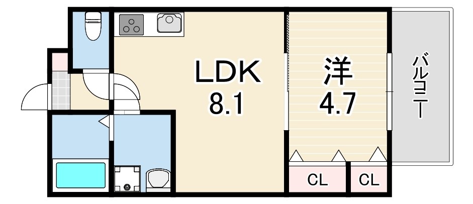 レクエルド東園田の間取り写真