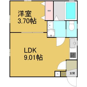 地下鉄東山線 中村日赤駅 徒歩9分 4階建 築10年の間取り写真