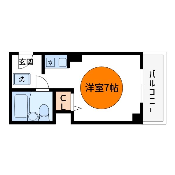 ＪＲ総武線 新小岩駅 徒歩7分 3階建 築32年の間取り写真