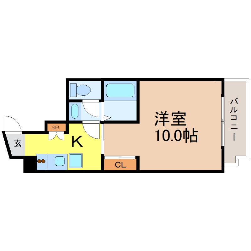 地下鉄鶴舞線 川名駅 徒歩7分 6階建 築32年の間取り写真