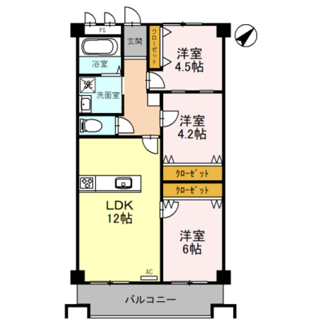 住吉建物2号館の間取り写真
