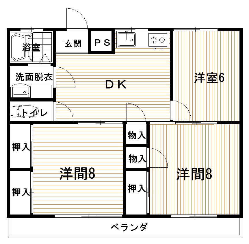 メゾン旭陽IVの間取り