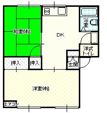 ビバライフ風呂が迫Bの間取り