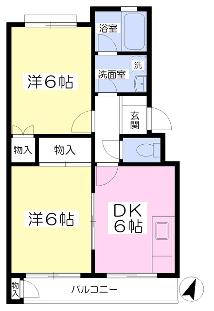 横浜市磯子区洋光台のマンションの間取り