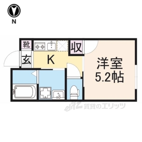 蒲生郡日野町大字村井のアパートの間取り