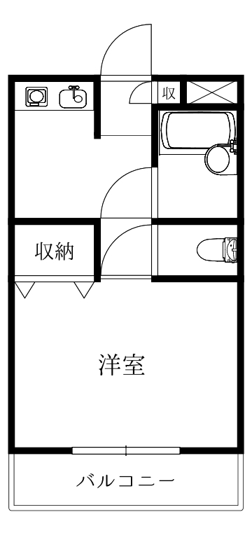 徳島市南沖洲のマンションの間取り