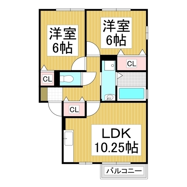 リビングタウン砂払　Ｃの間取り