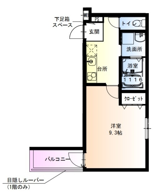 フジパレス浜寺諏訪森東II番館の間取り