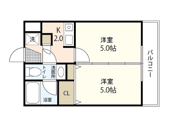 【広島市南区宇品神田のマンションの間取り】