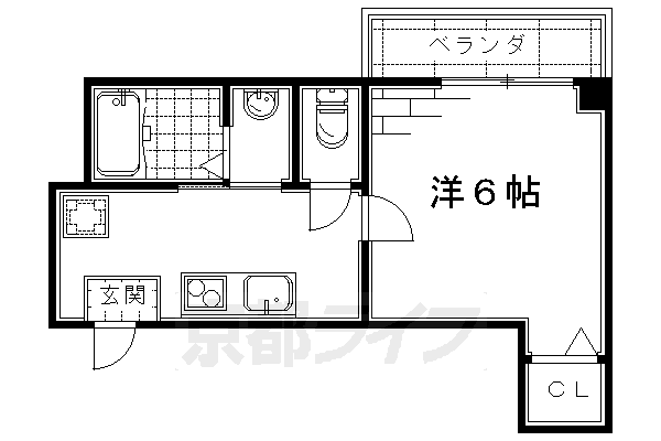 ＪＲ桃山駅南３の間取り