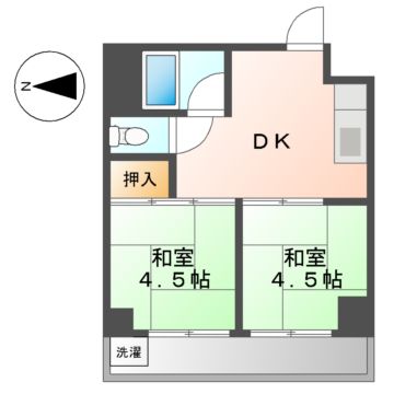 名古屋市中区新栄のマンションの間取り