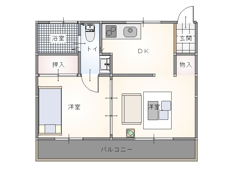 大黒荘の間取り