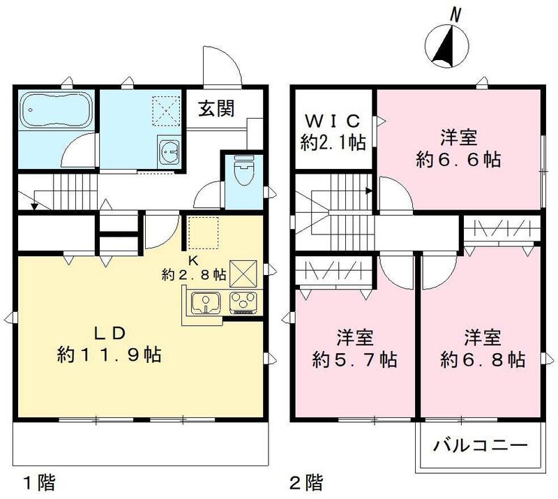 東京都練馬区富士見台３（一戸建）の賃貸物件の間取り