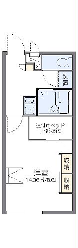 レオパレスコンフォールの間取り