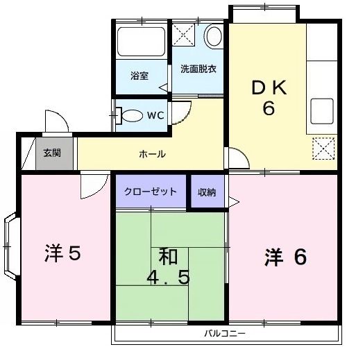 富津市大堀のアパートの間取り