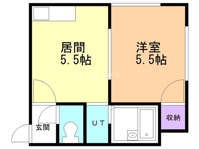 人見ハイツの間取り