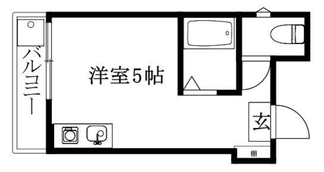 湊町マンションの間取り