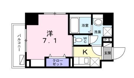 平塚市宝町のマンションの間取り