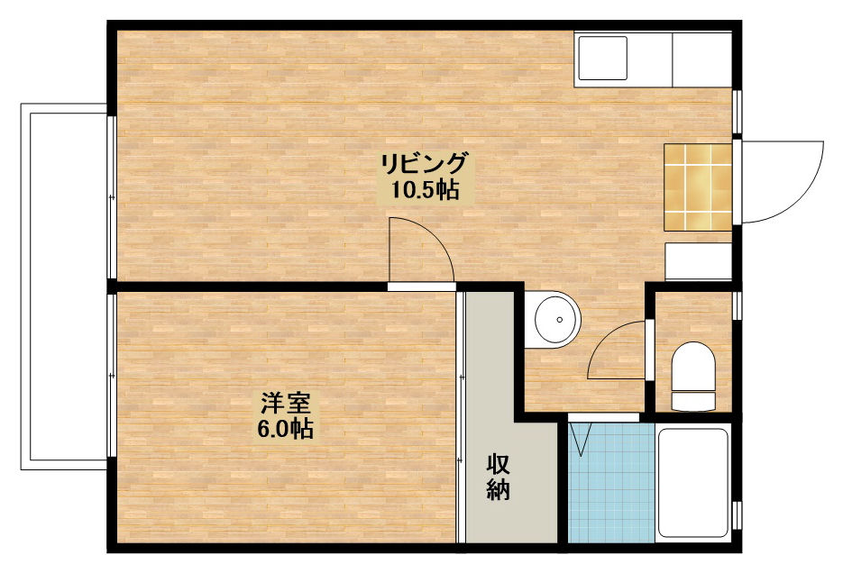 ハイツ岩曽の間取り