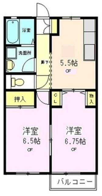 グリーンパレス斎藤分の間取り