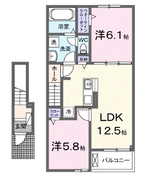 フレンドリーＢの間取り