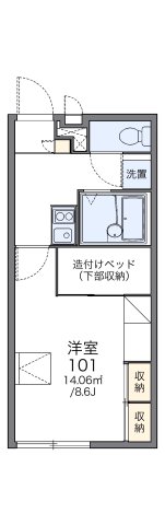 レオパレスルミエールの間取り