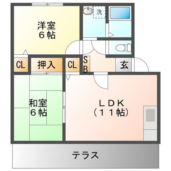 アベニーダＨＩＳＡの間取り