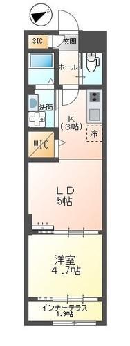 東広島市西条町寺家のアパートの間取り