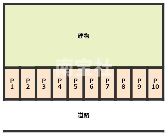 【桜ヶ丘荘の駐車場】