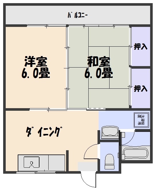 桜ヶ丘荘の間取り