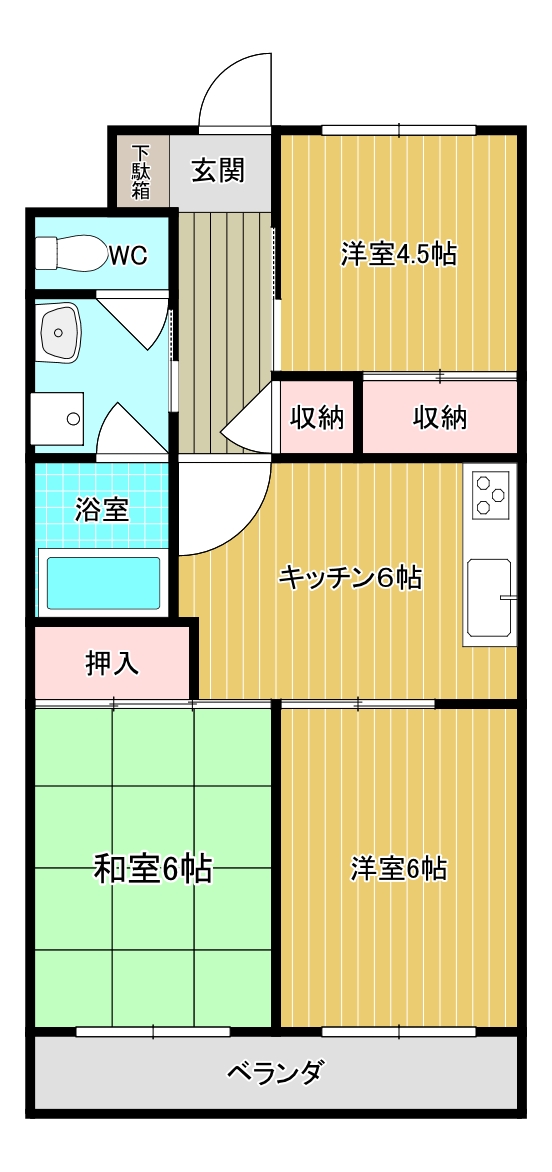 コーポラスアイの間取り