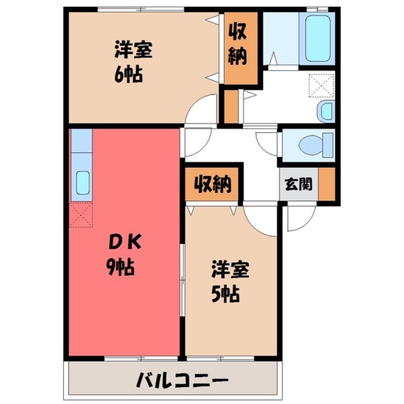 セジュール下川俣の間取り