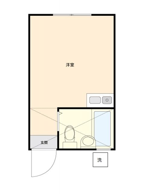 シャトー河辺の間取り