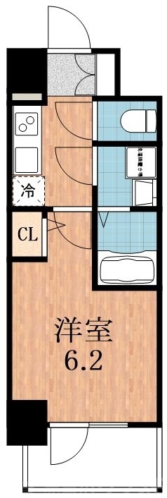 大阪市住吉区南住吉のマンションの間取り