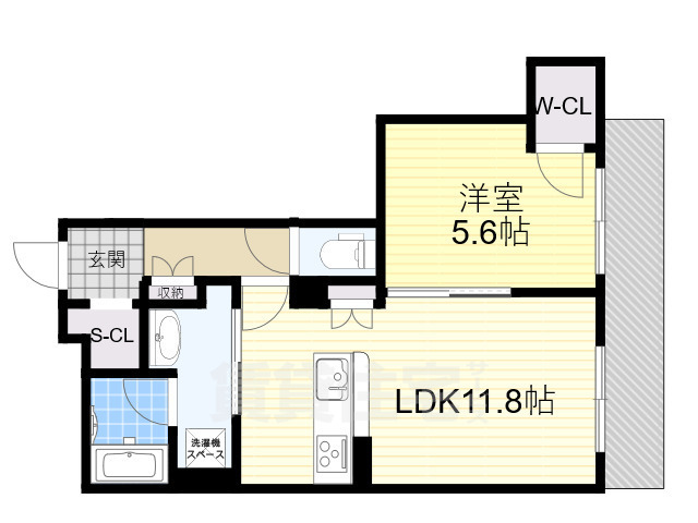 豊中市千里園のマンションの間取り