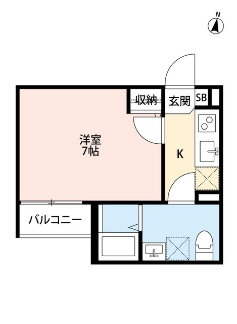 東大阪市太平寺のアパートの間取り