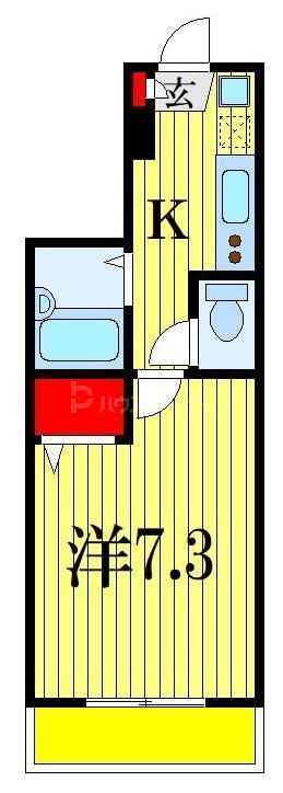 市川市原木のマンションの間取り