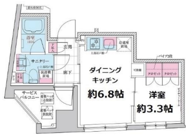 ステラメゾン三軒茶屋の間取り