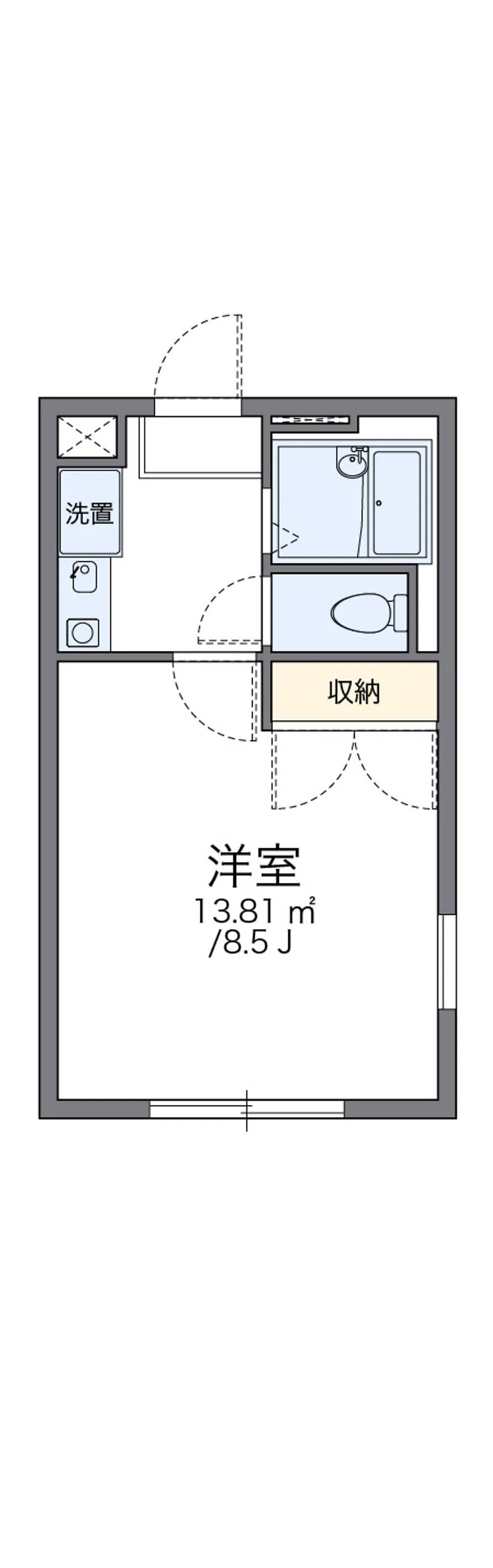 【レオパレス金屋橋の間取り】