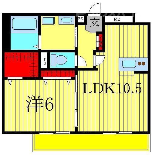 柏市あけぼののマンションの間取り