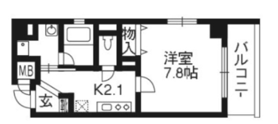 ベラジオ四条大宮IIの間取り