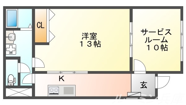 ラフレイズ本町（オール電化）の間取り