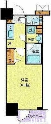 立川市曙町のマンションの間取り