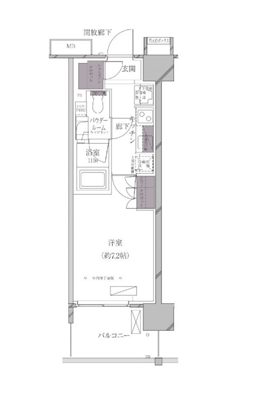 A-standard芝浦の間取り