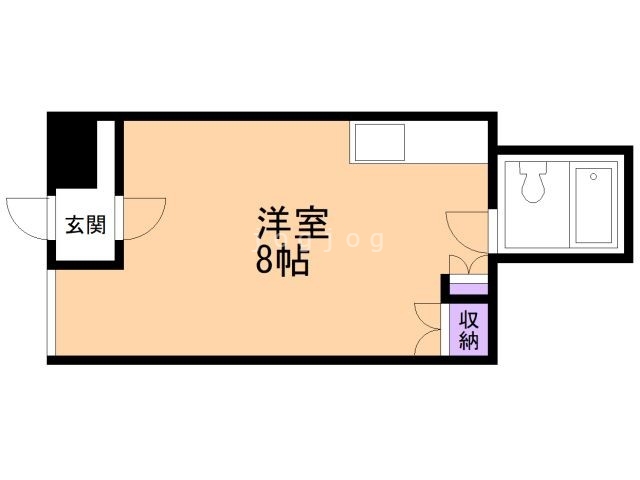 札幌市西区二十四軒一条のマンションの間取り