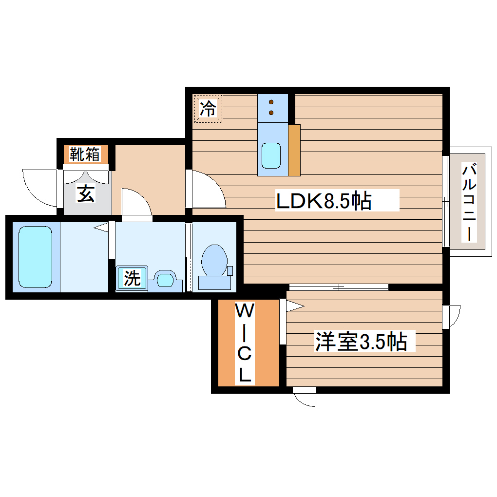 プログレス名取Iの間取り