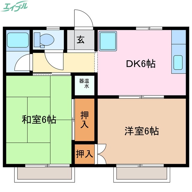 幸石コーポの間取り