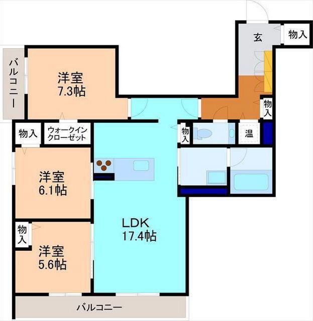 アンフィール泉が丘の間取り