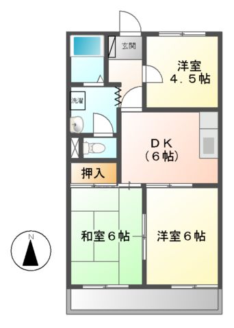 マイフレンドの間取り