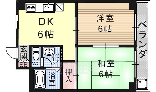 第16洛西ハイツ瀬田の間取り